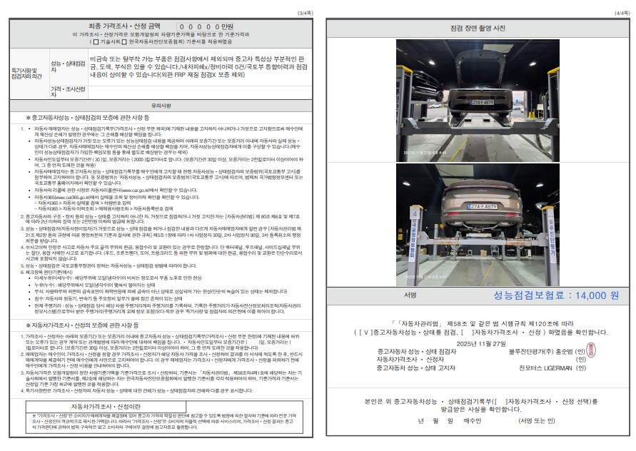 Детальное состояние автомобиля
