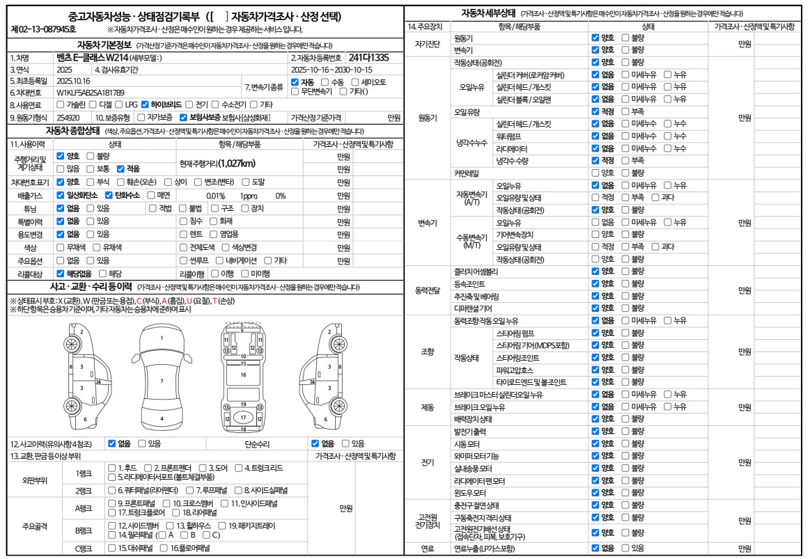 Основная информация и общее состояние / история аварий и ремонтов