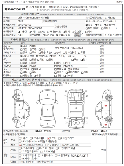Основная информация и общее состояние / история аварий и ремонтов