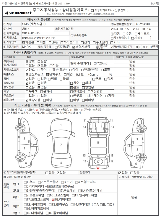 Основная информация и общее состояние / история аварий и ремонтов