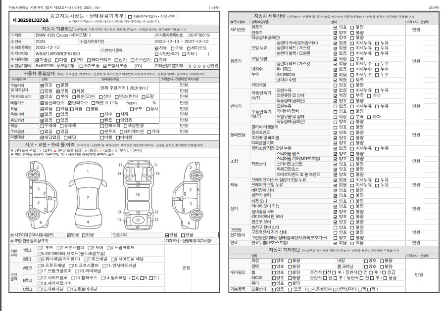 Основная информация и общее состояние / история аварий и ремонтов