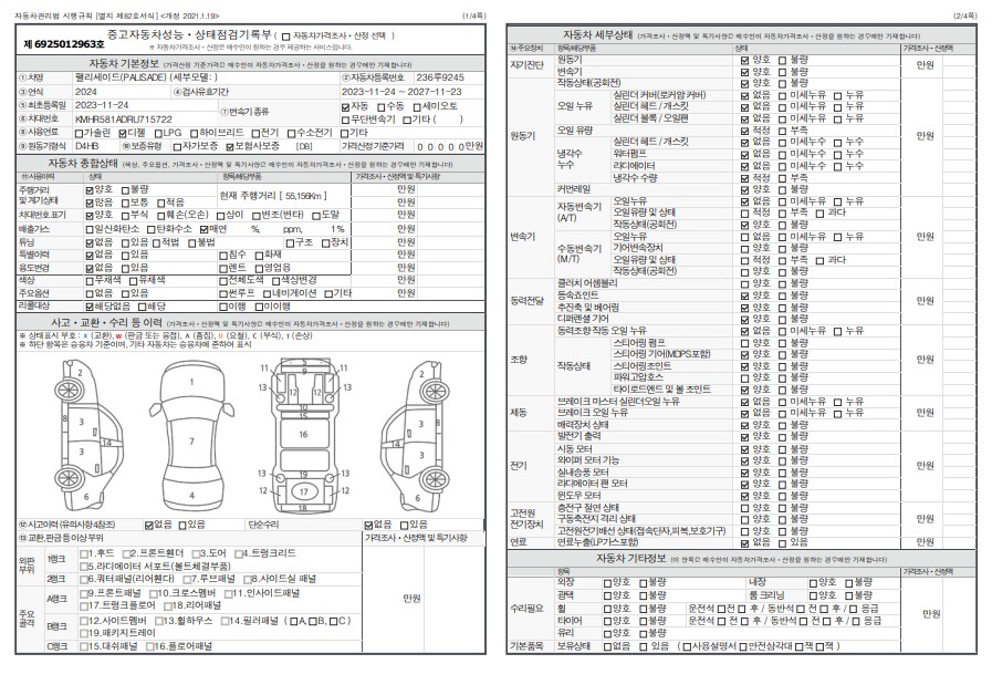Основная информация и общее состояние / история аварий и ремонтов