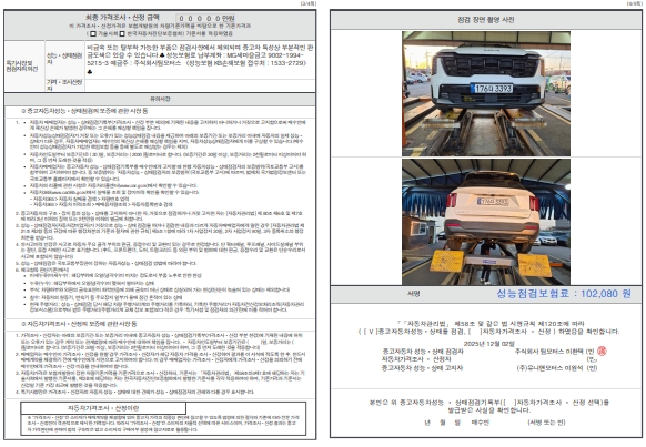 Детальное состояние автомобиля