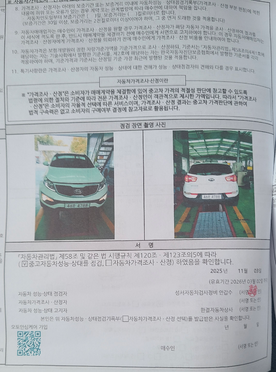 Фотографии, сделанные во время проверки, подписи