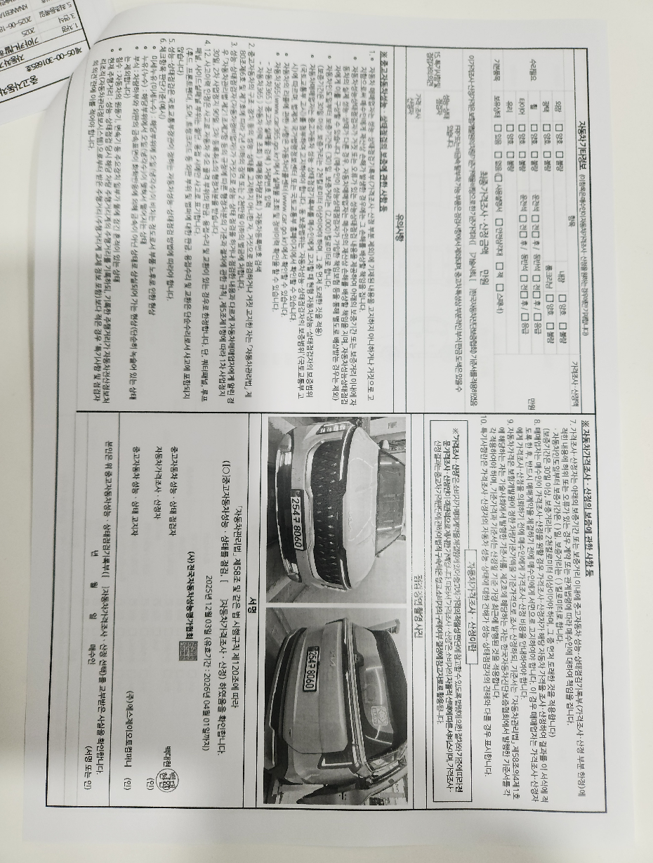 Детальное состояние автомобиля