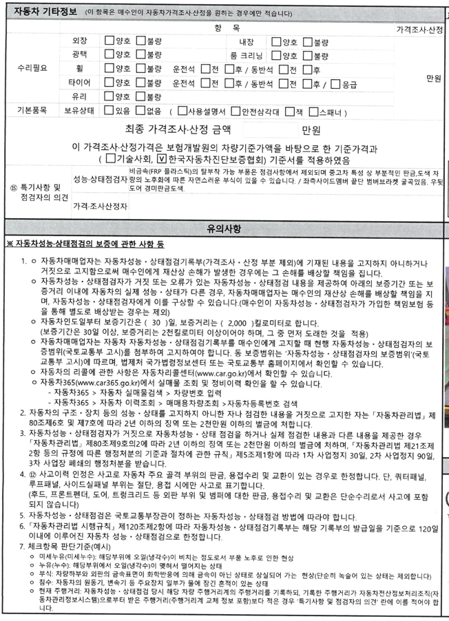 Подробное состояние автомобиля и другая информация