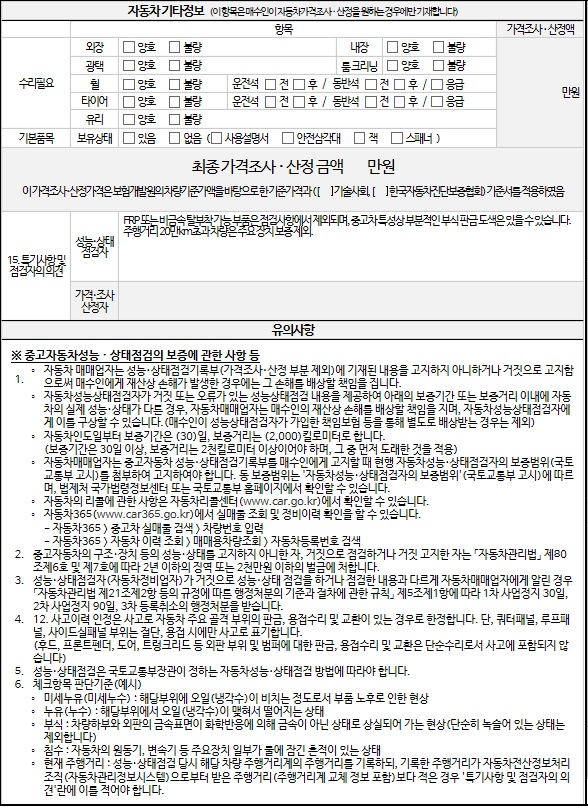 Подробное состояние автомобиля и другая информация