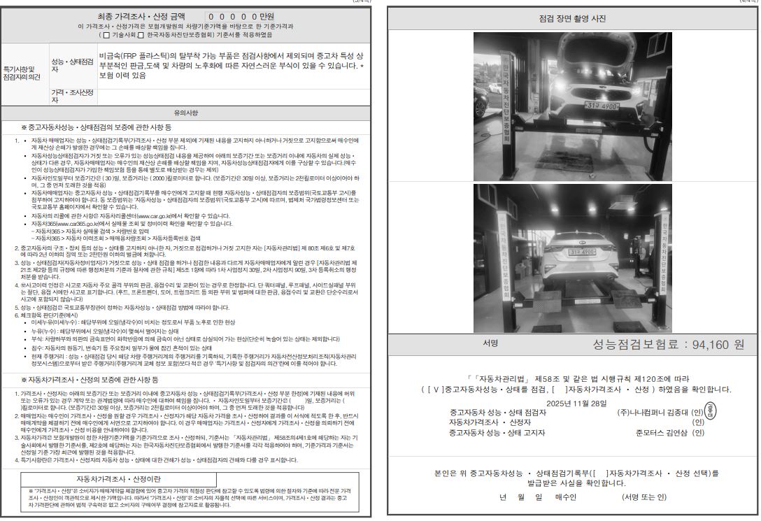 Детальное состояние автомобиля