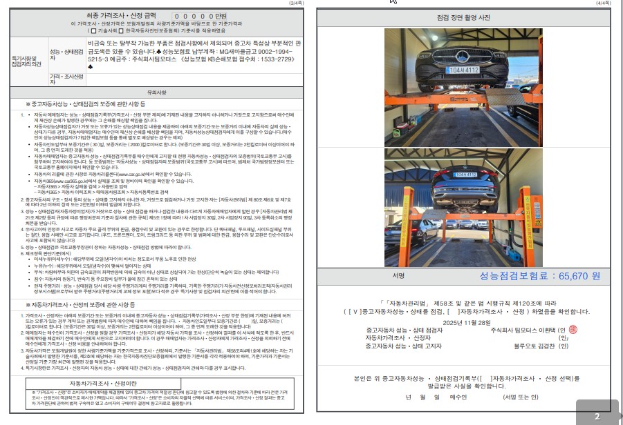 Детальное состояние автомобиля