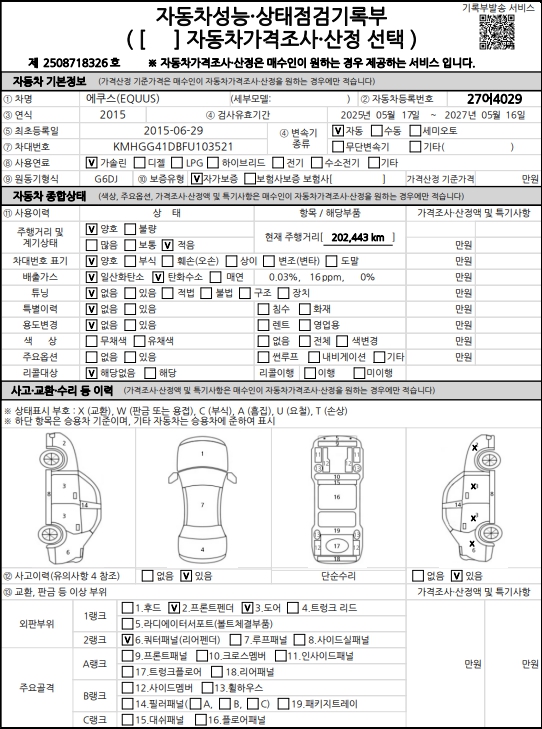 Основная информация и общее состояние / история аварий и ремонтов