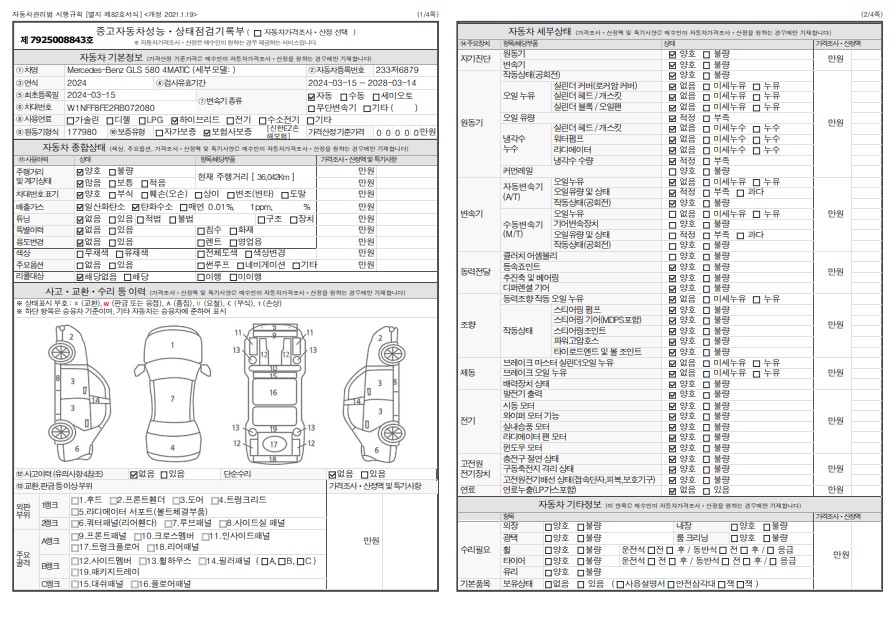 Основная информация и общее состояние / история аварий и ремонтов