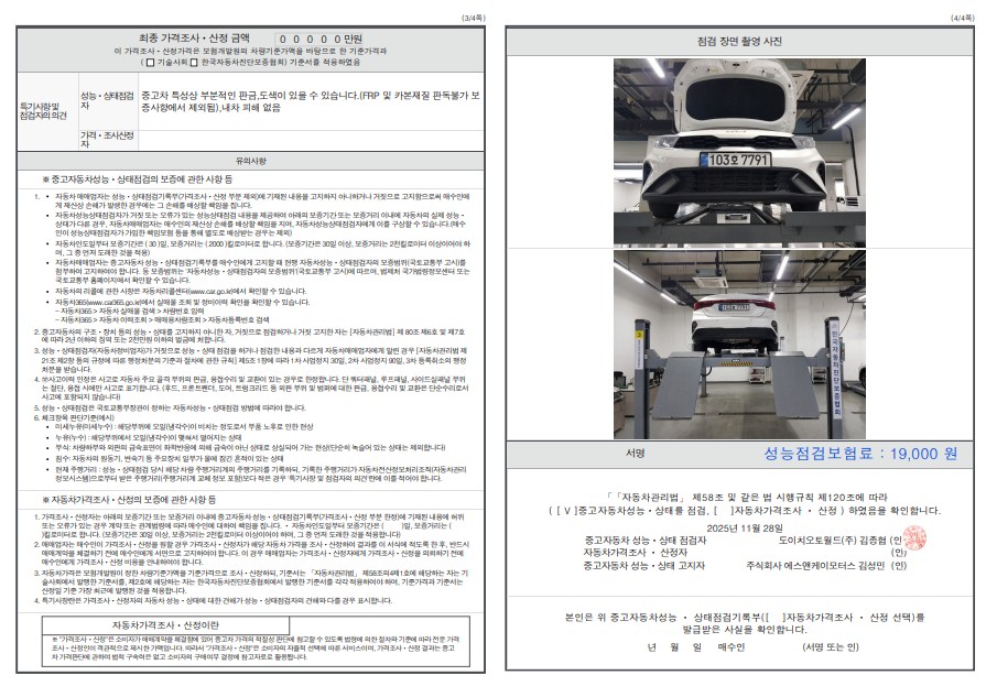 Детальное состояние автомобиля