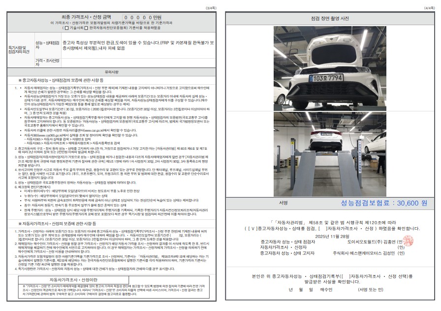 Детальное состояние автомобиля