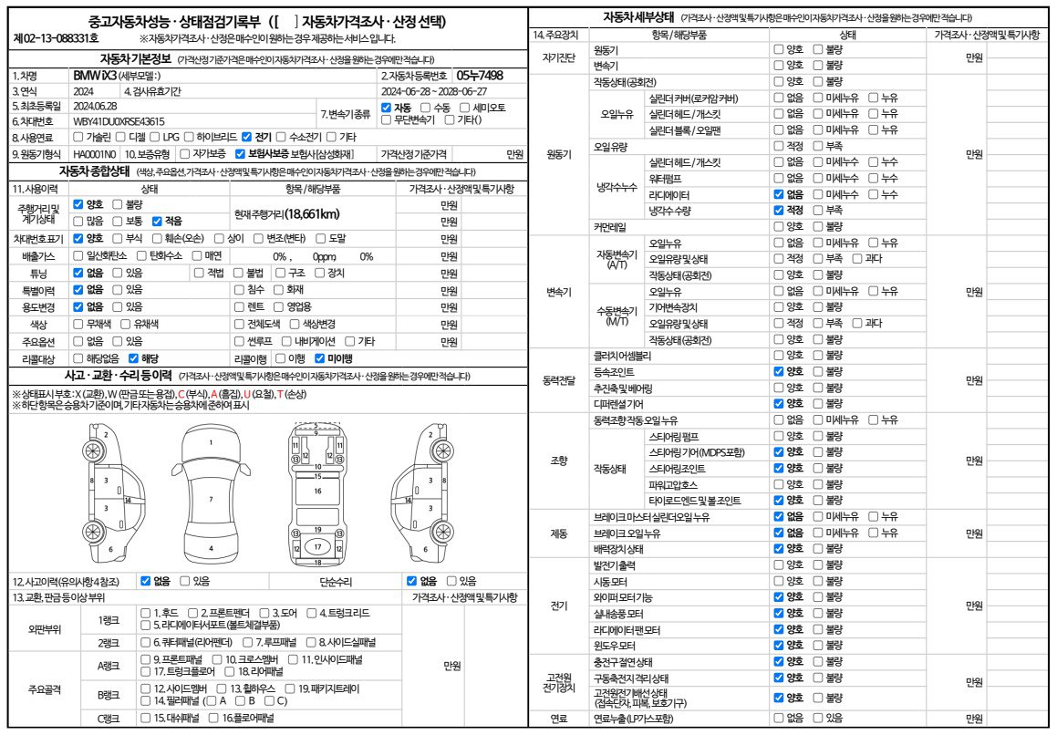 Основная информация и общее состояние / история аварий и ремонтов