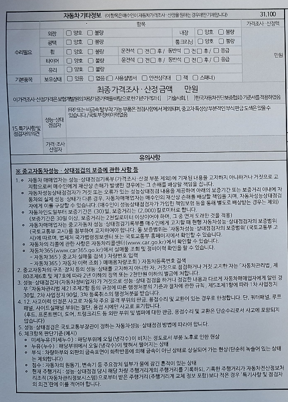 Подробное состояние автомобиля и другая информация