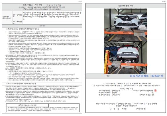 Детальное состояние автомобиля