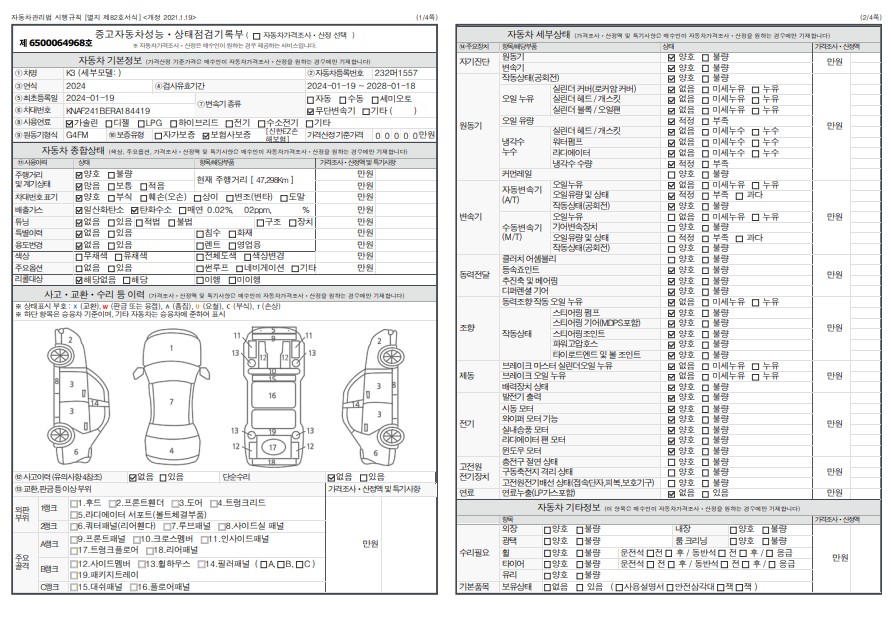 Основная информация и общее состояние / история аварий и ремонтов