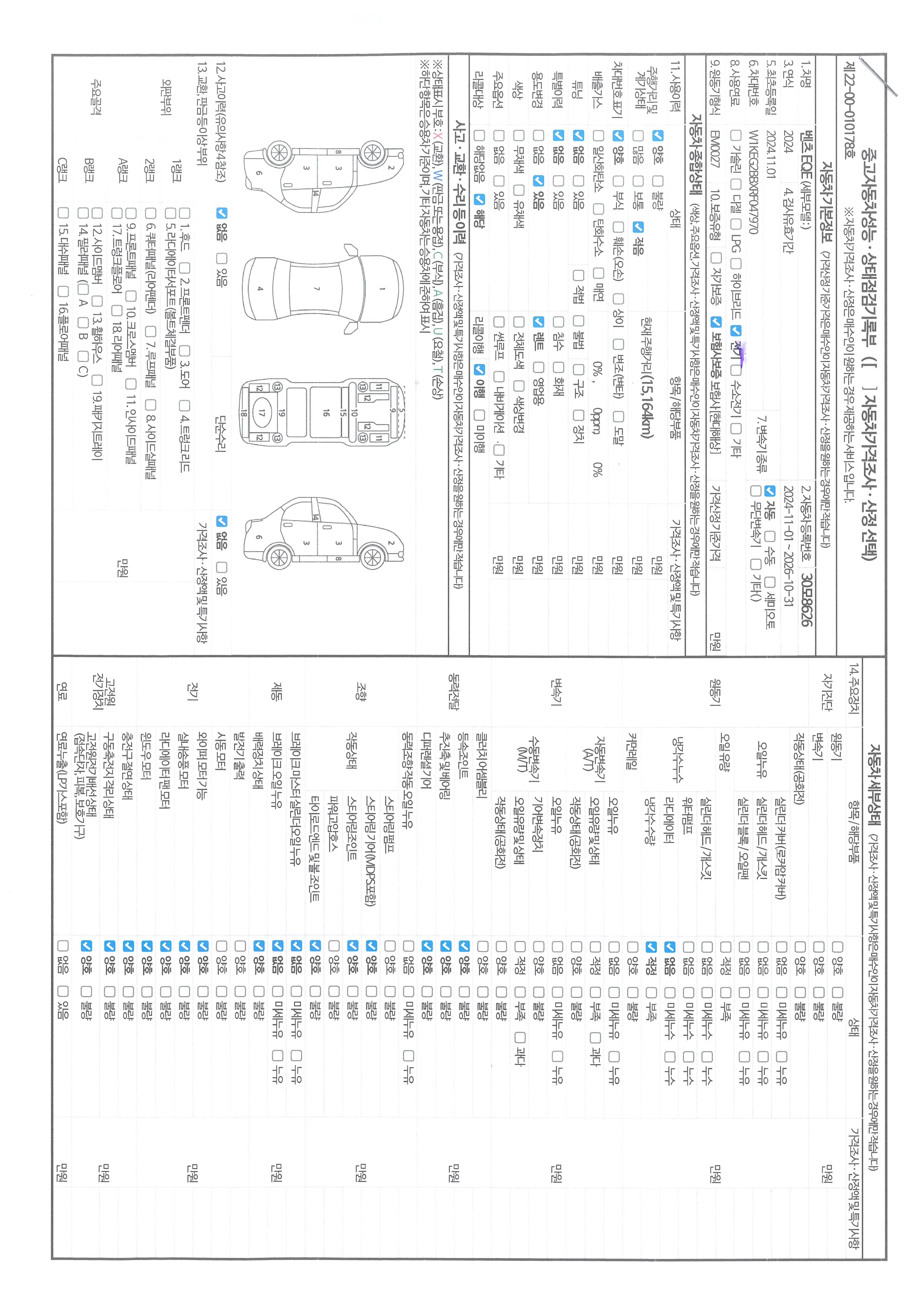 Основная информация и общее состояние / история аварий и ремонтов