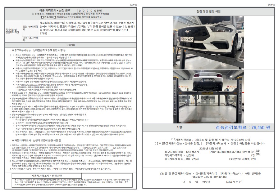 Детальное состояние автомобиля