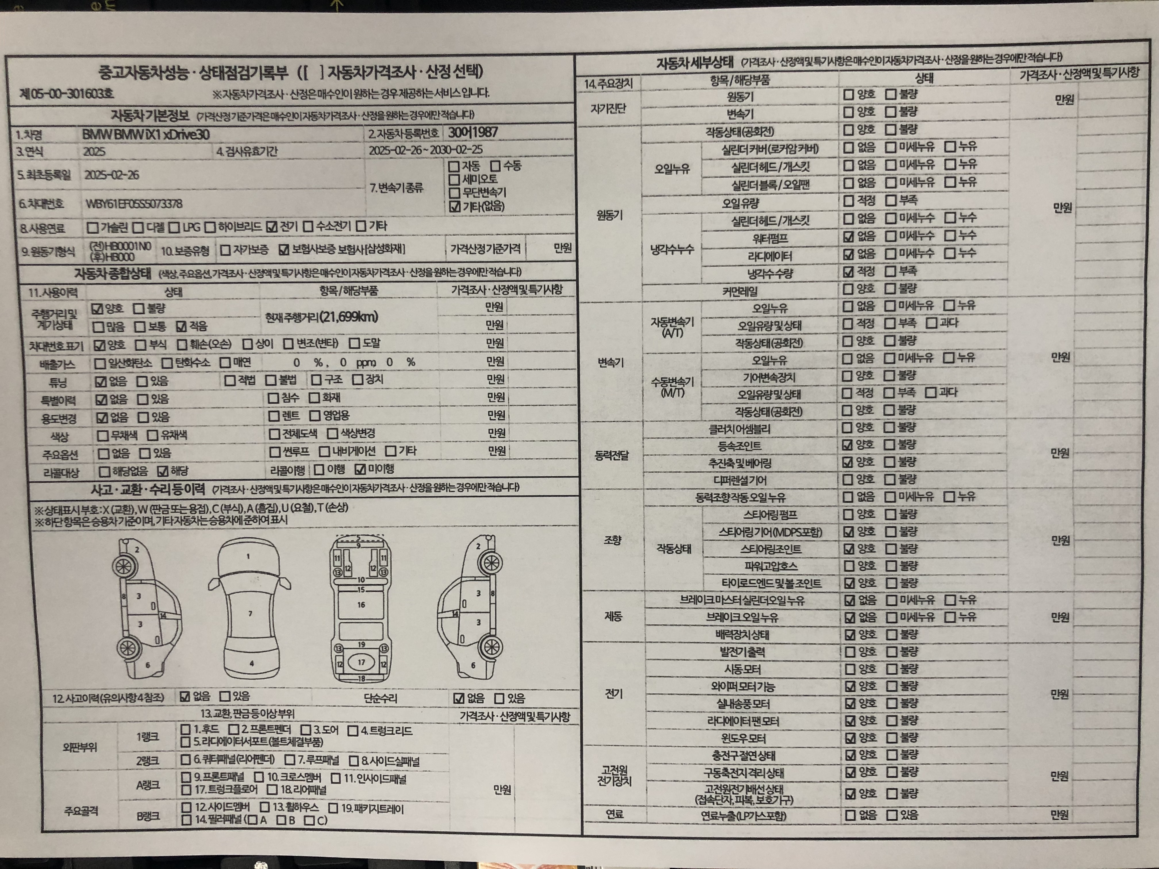 Основная информация и общее состояние / история аварий и ремонтов