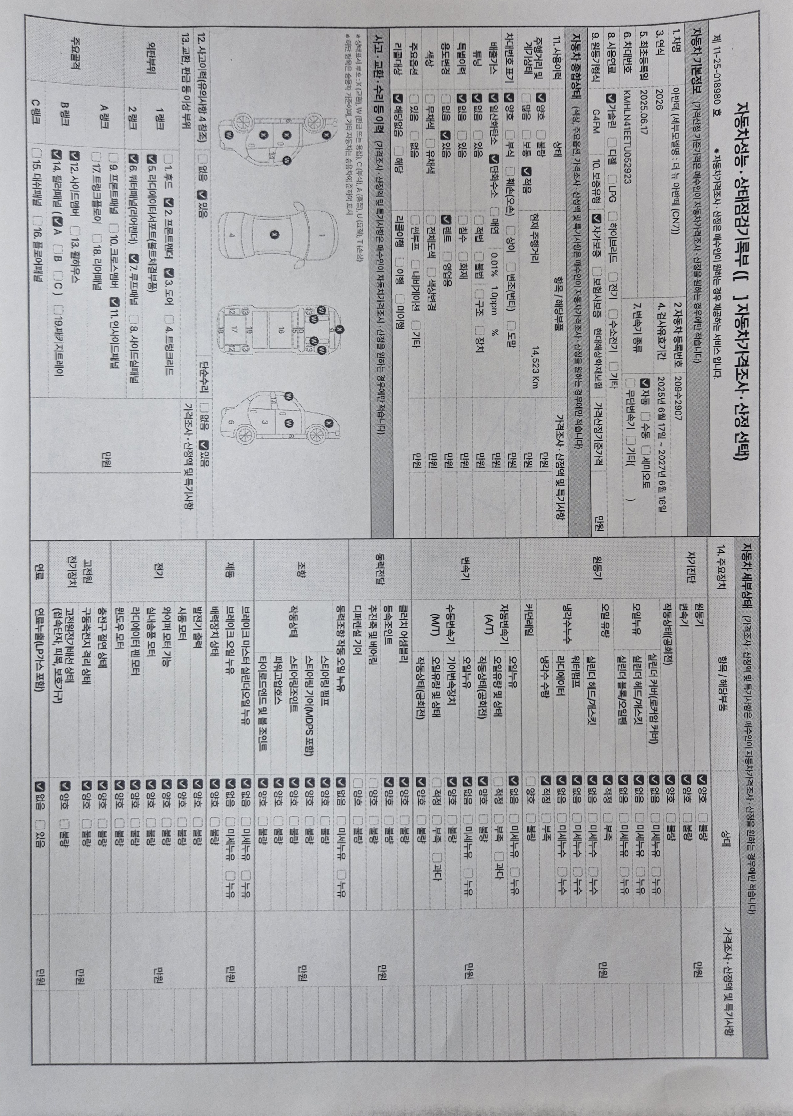 Основная информация и общее состояние / история аварий и ремонтов