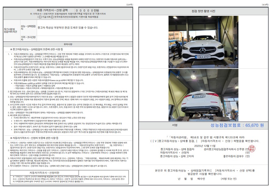Детальное состояние автомобиля