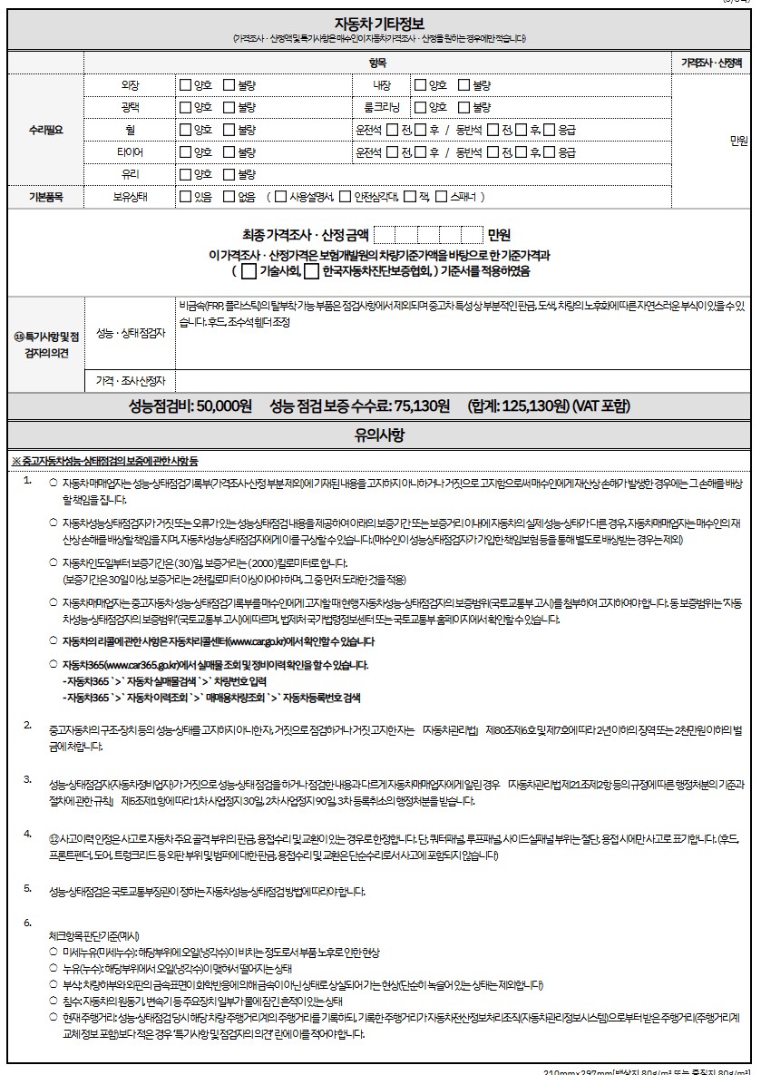 Подробное состояние автомобиля и другая информация
