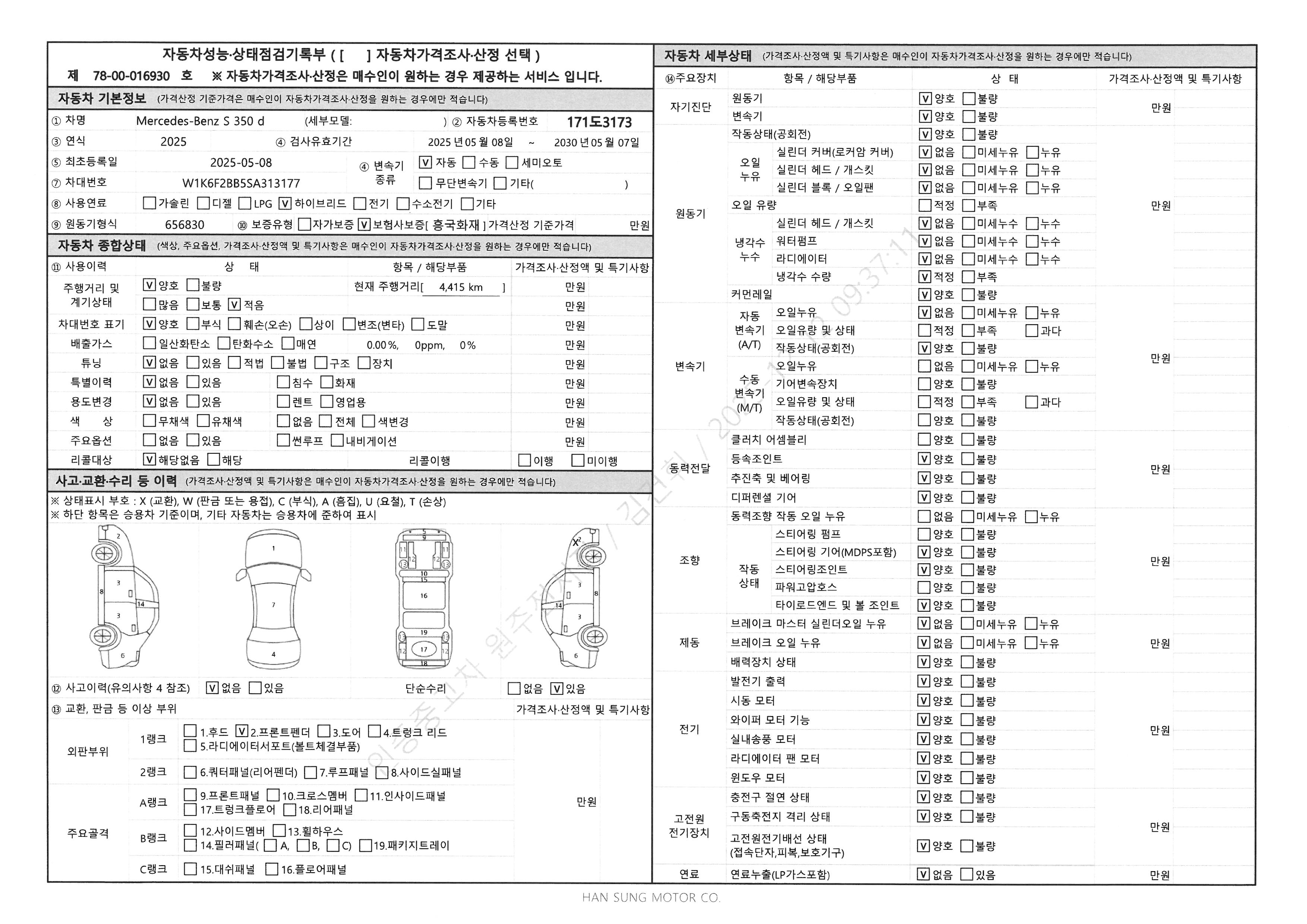 Основная информация и общее состояние / история аварий и ремонтов