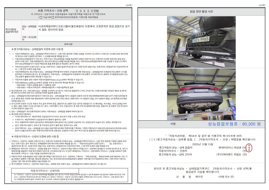 Детальное состояние автомобиля