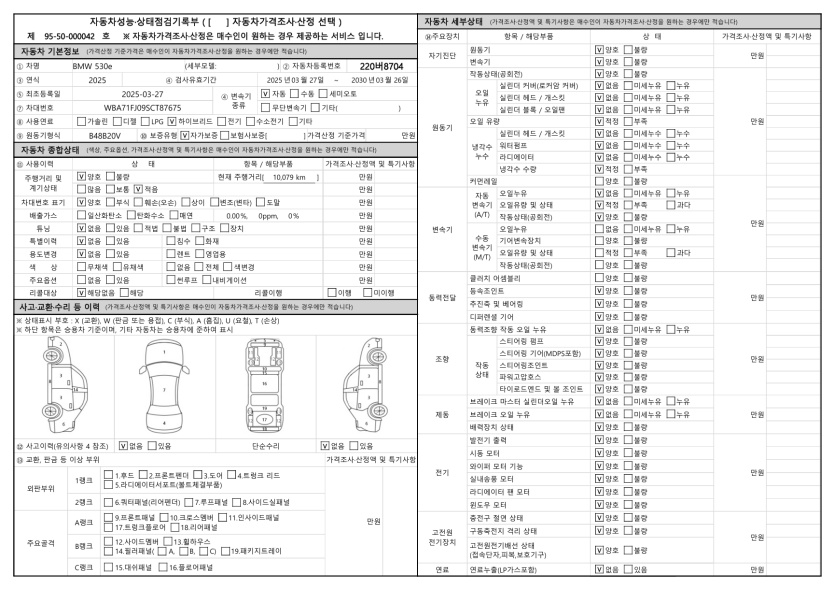 Основная информация и общее состояние / история аварий и ремонтов