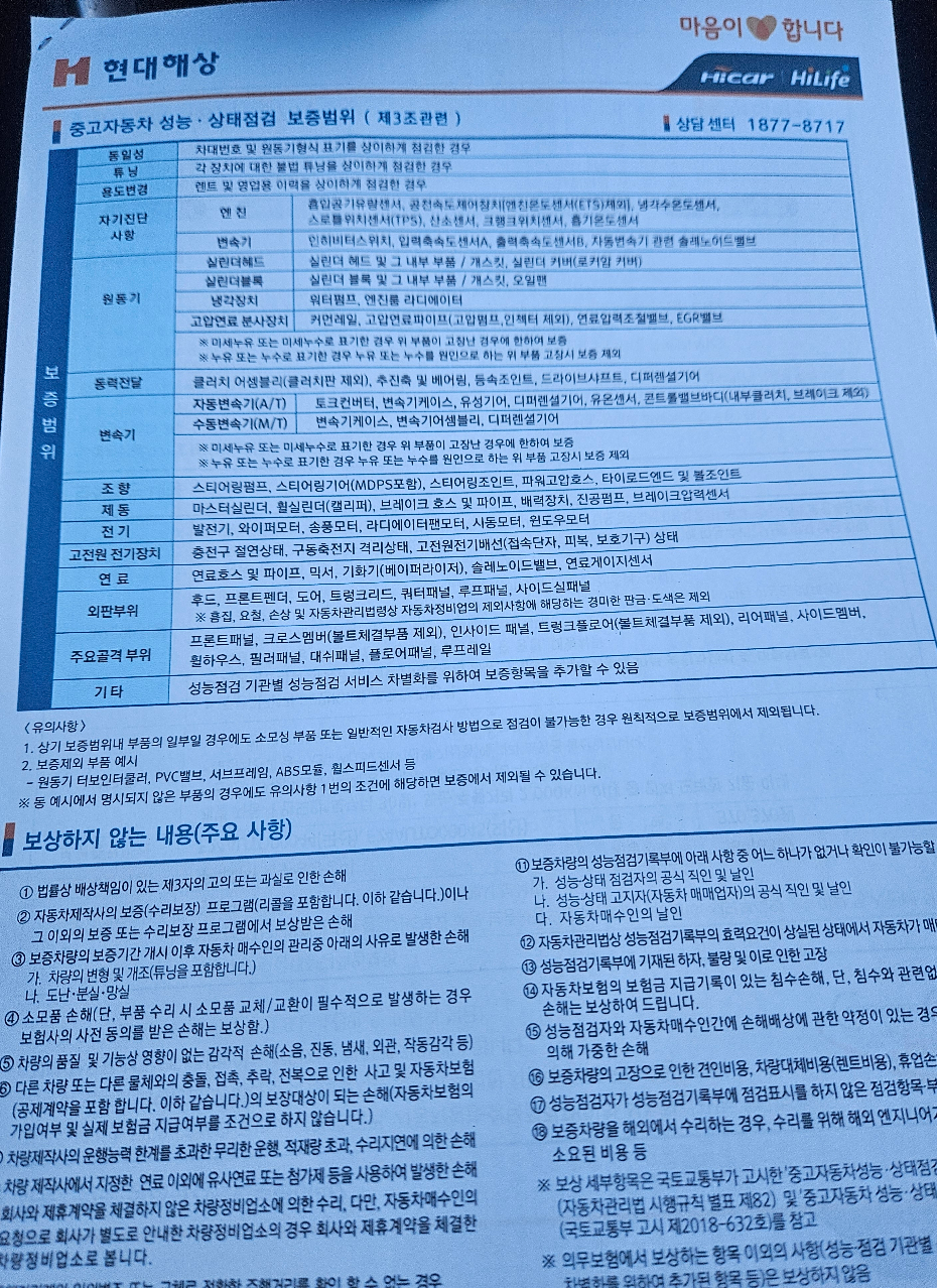 Основная информация и общее состояние / история аварий и ремонтов