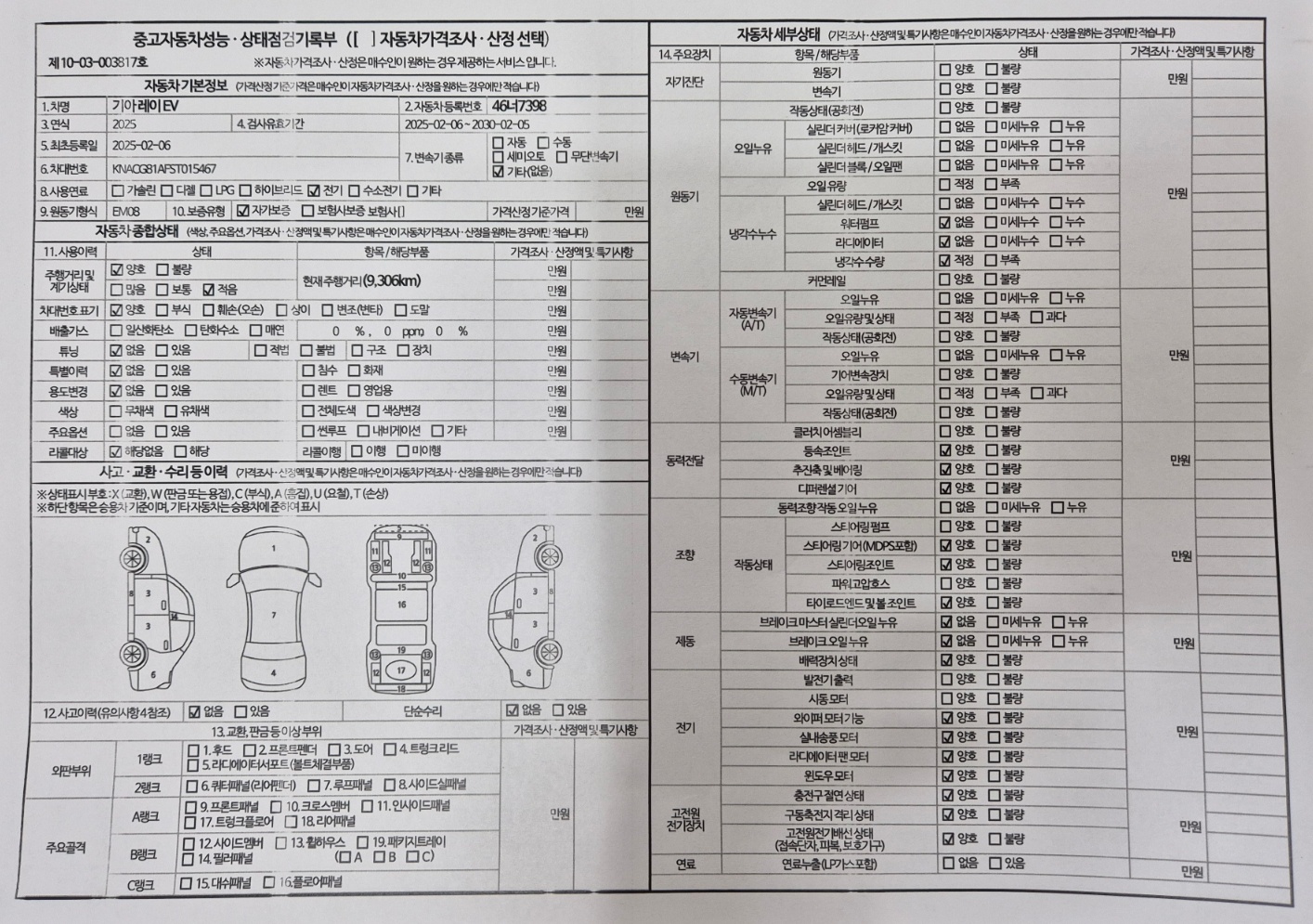 Основная информация и общее состояние / история аварий и ремонтов