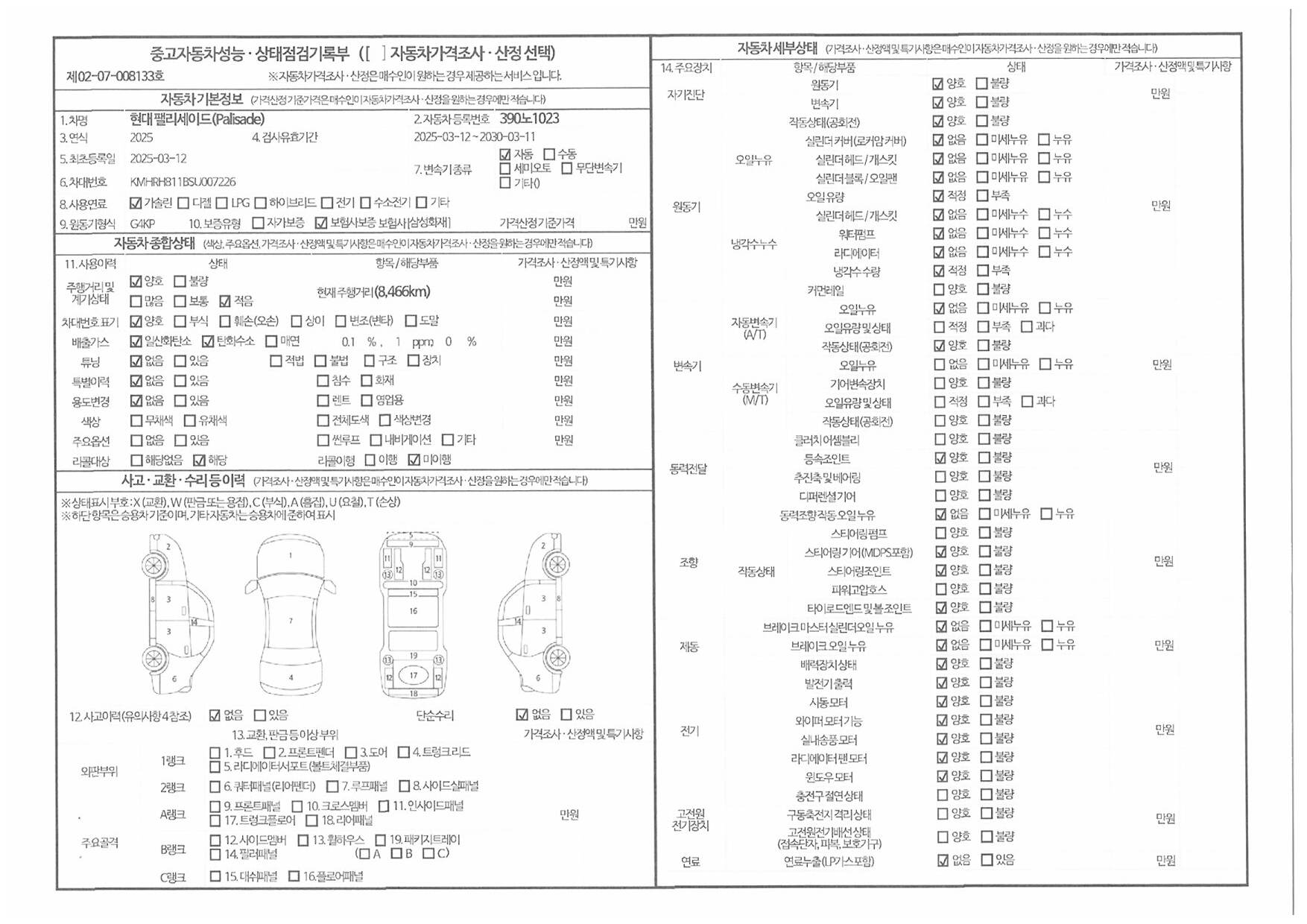 Основная информация и общее состояние / история аварий и ремонтов