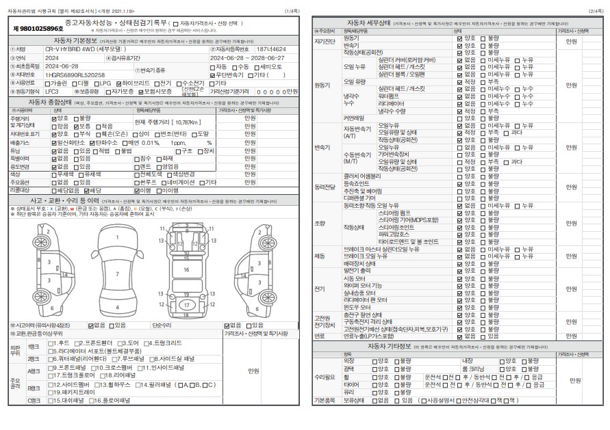 Основная информация и общее состояние / история аварий и ремонтов