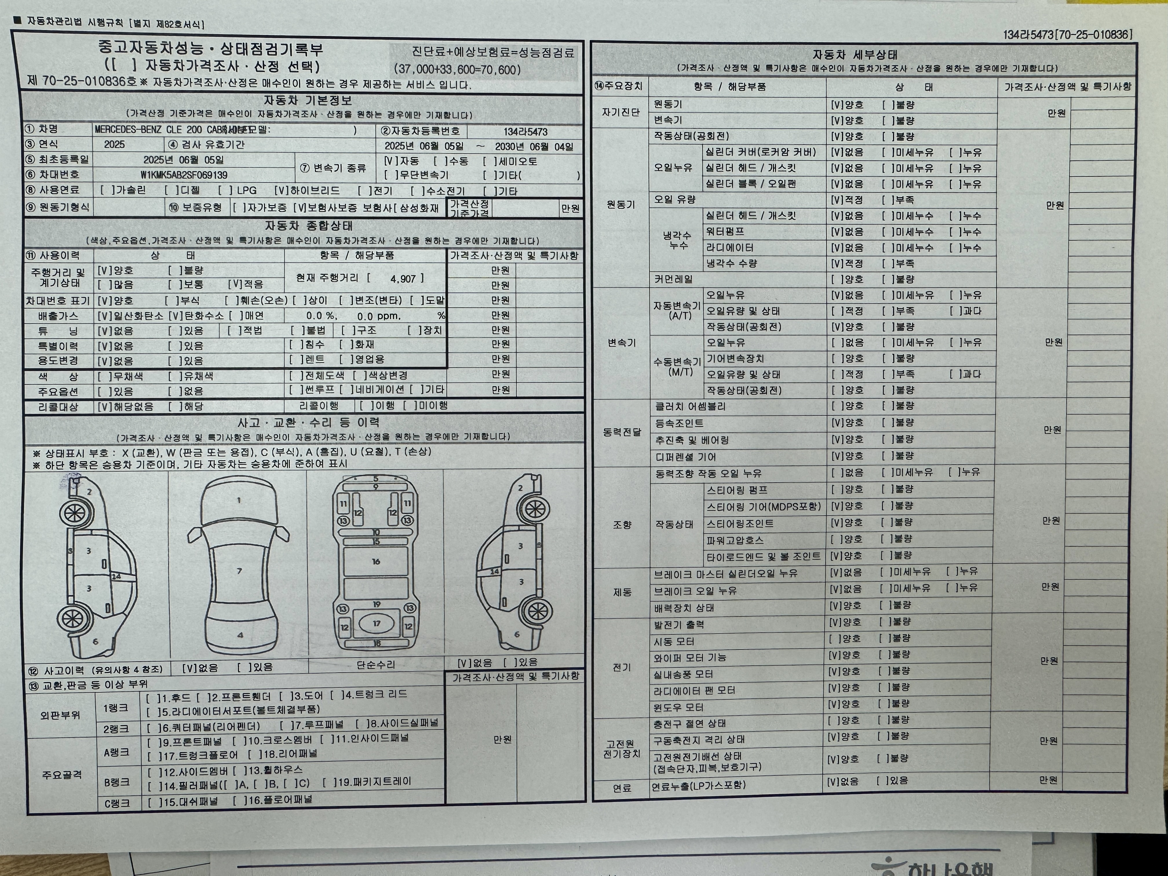 Основная информация и общее состояние / история аварий и ремонтов
