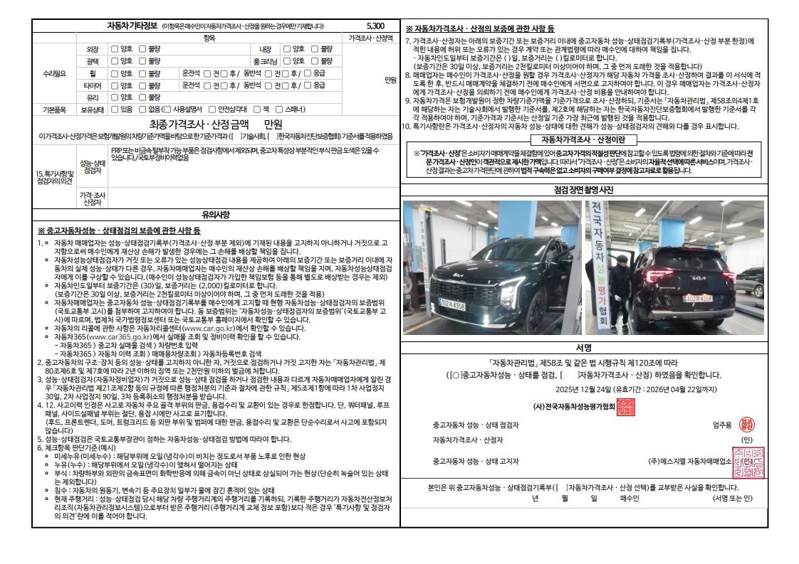 Детальное состояние автомобиля