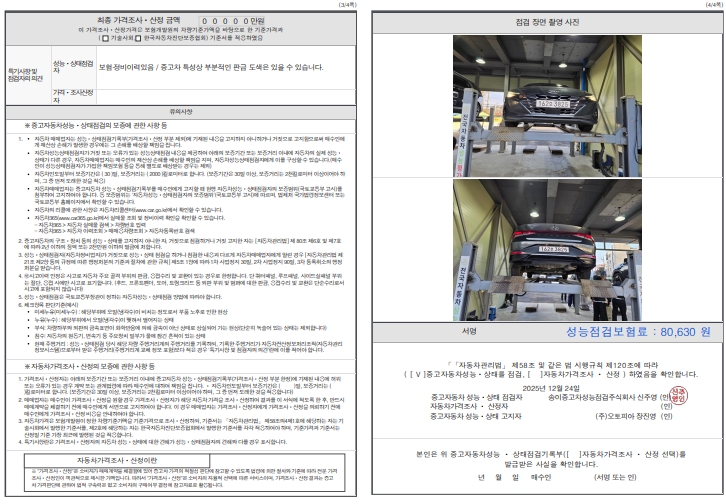 Детальное состояние автомобиля