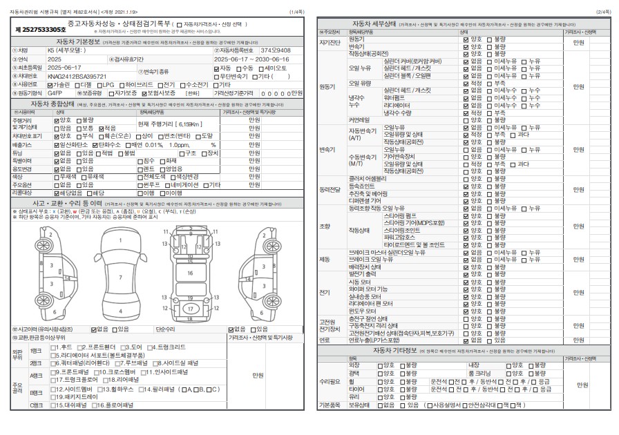 Основная информация и общее состояние / история аварий и ремонтов