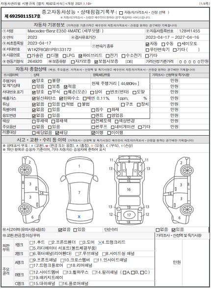 Основная информация и общее состояние / история аварий и ремонтов