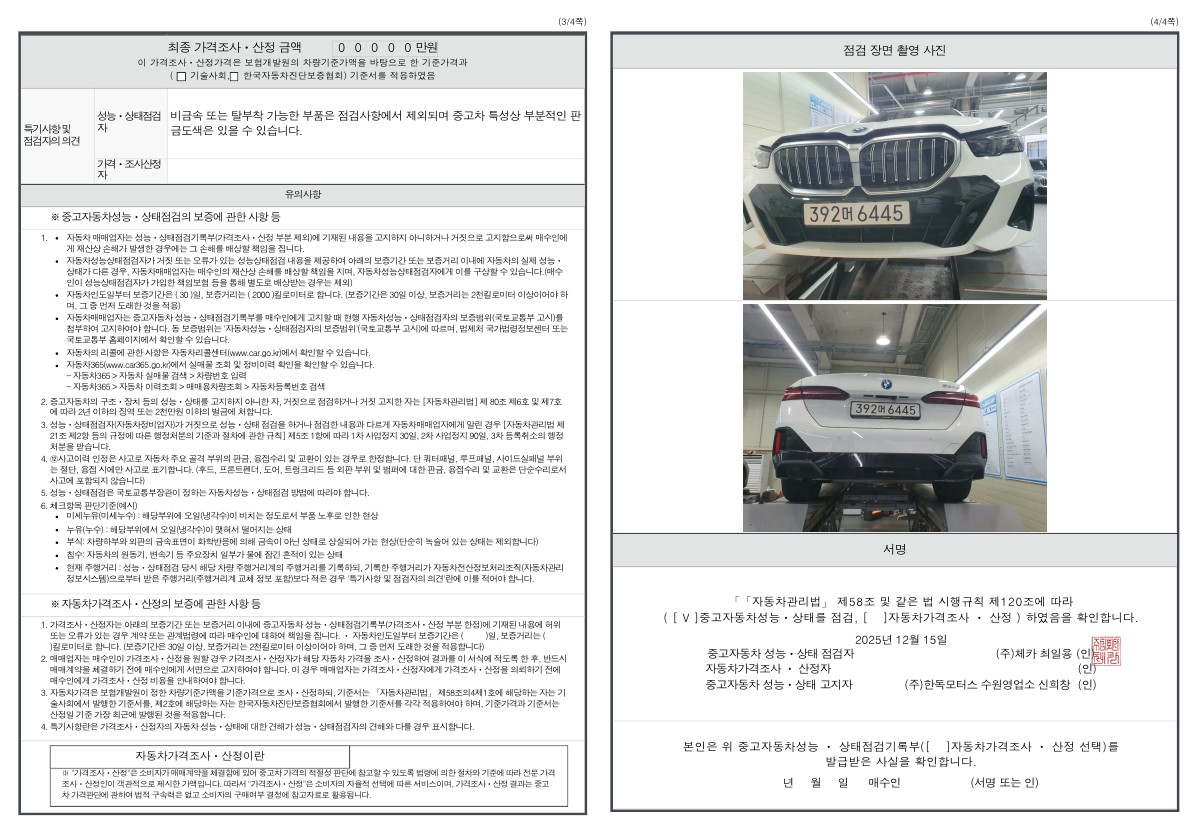 Детальное состояние автомобиля