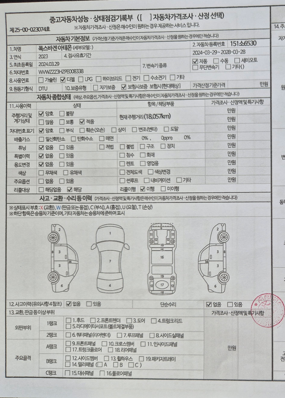 Основная информация и общее состояние / история аварий и ремонтов