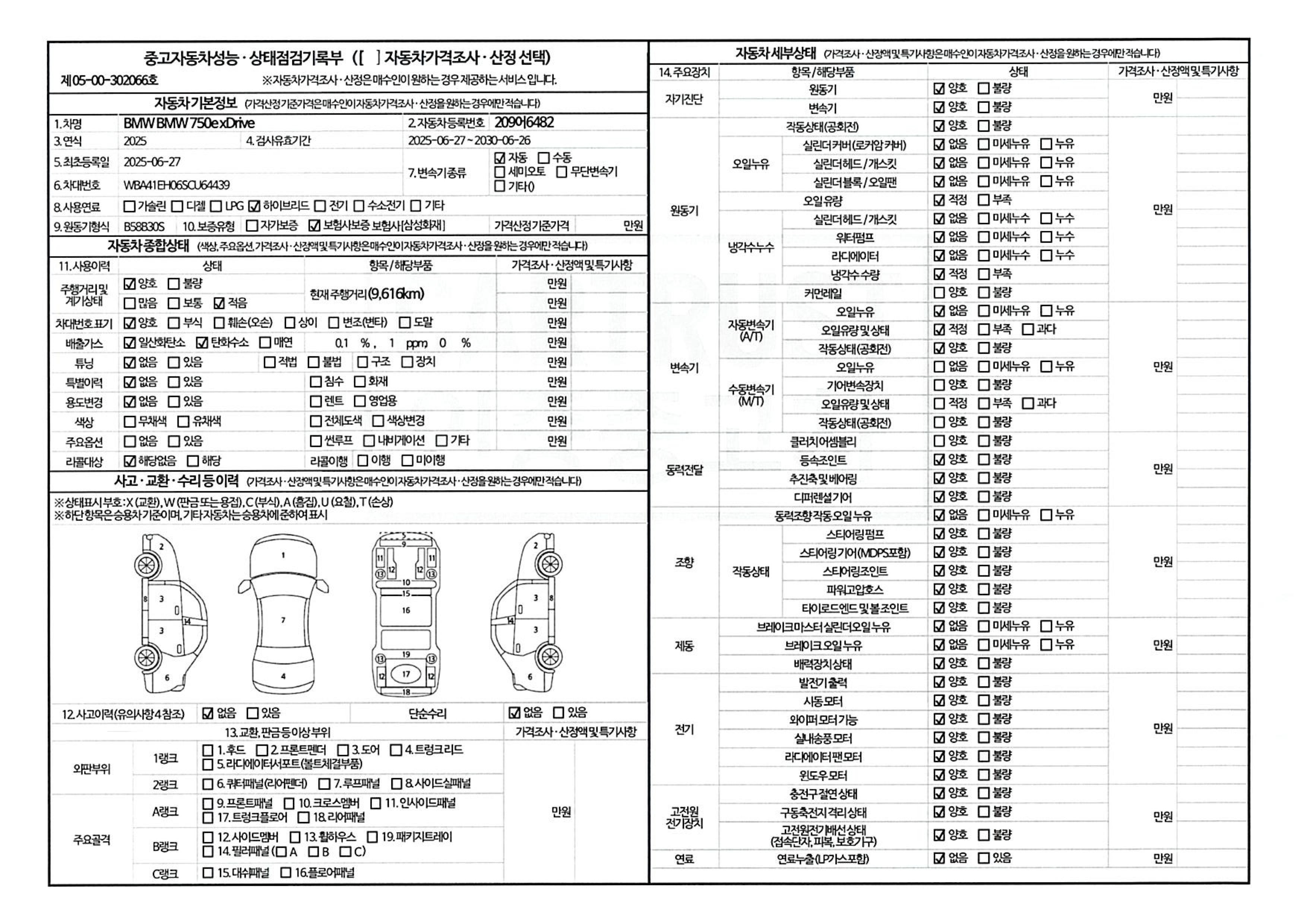 Основная информация и общее состояние / история аварий и ремонтов