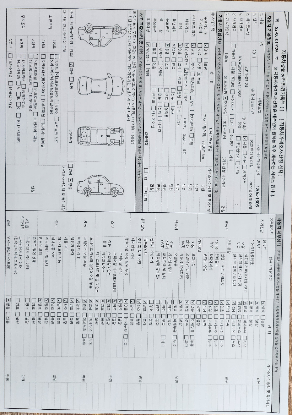 Основная информация и общее состояние / история аварий и ремонтов