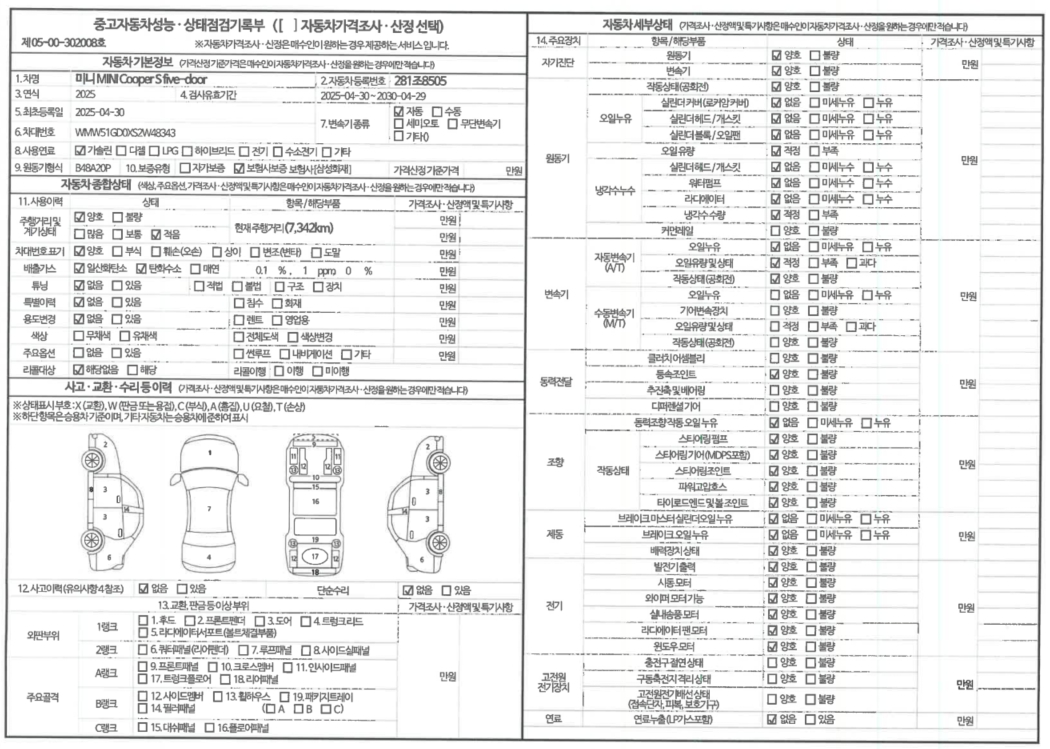 Основная информация и общее состояние / история аварий и ремонтов