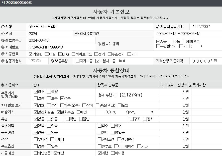 Основная информация и общее состояние / история аварий и ремонтов