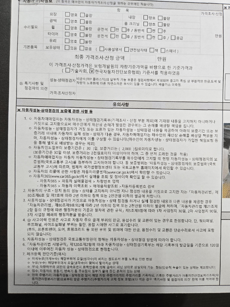 Подробное состояние автомобиля и другая информация