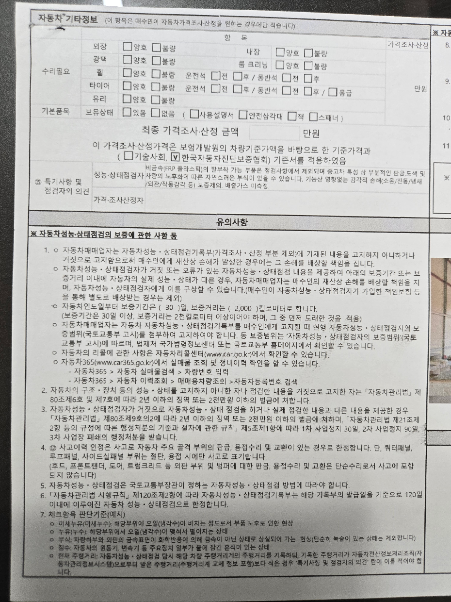 Подробное состояние автомобиля и другая информация