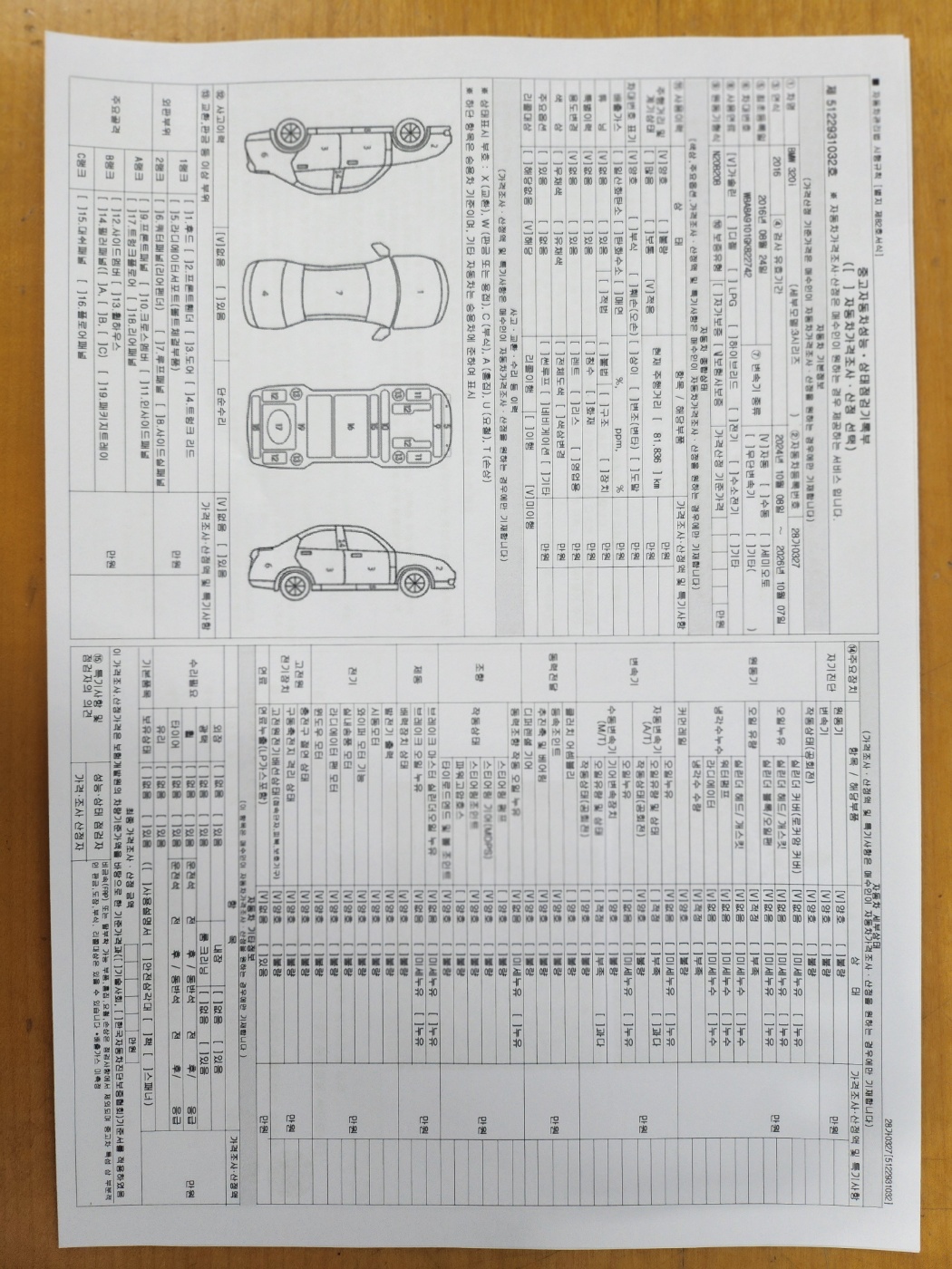 Основная информация и общее состояние / история аварий и ремонтов