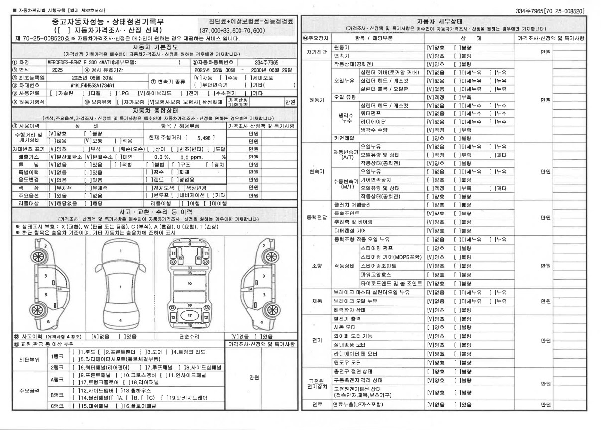 Основная информация и общее состояние / история аварий и ремонтов