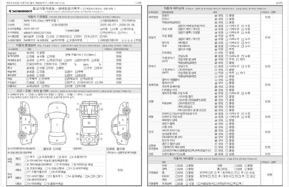 Основная информация и общее состояние / история аварий и ремонтов